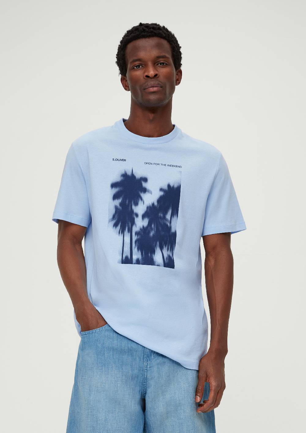 S.Oliver Baumwollshirt Mit Frontprint