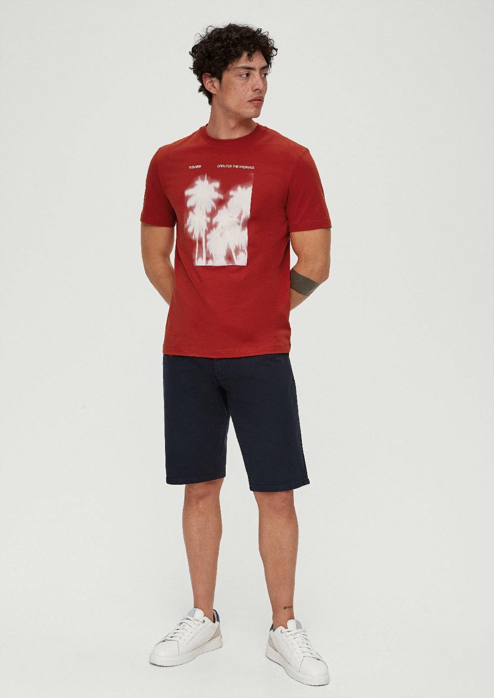 S.Oliver Baumwollshirt Mit Frontprint