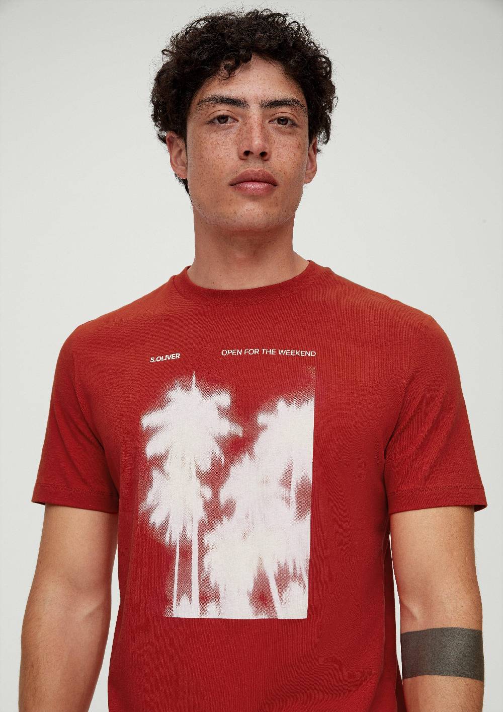 S.Oliver Baumwollshirt Mit Frontprint