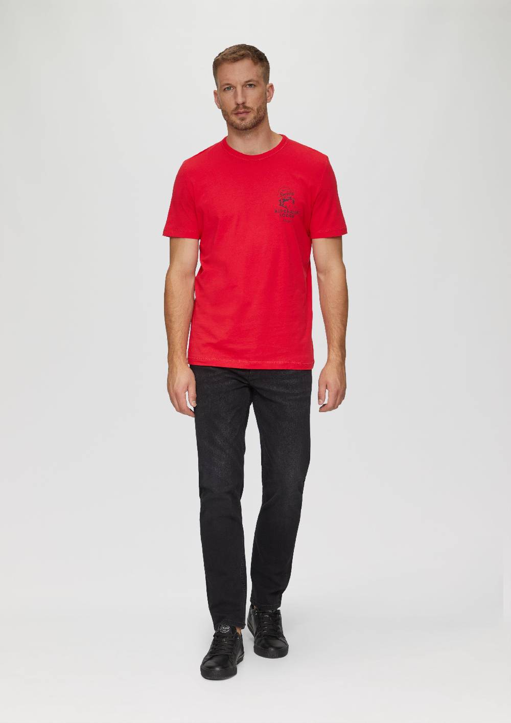 S.Oliver Baumwollshirt Mit Frontprint