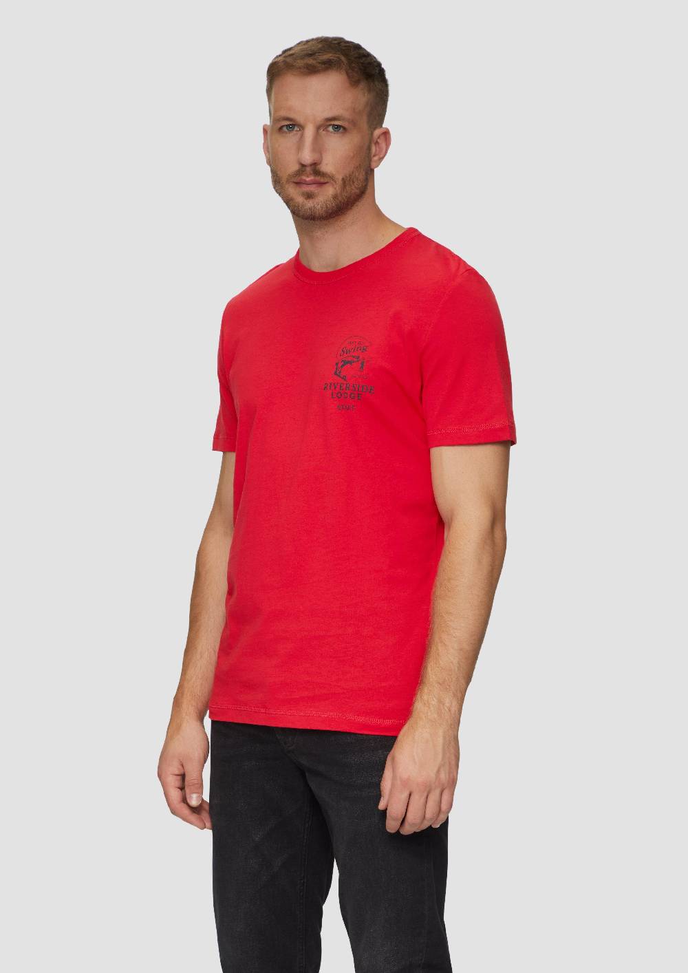 S.Oliver Baumwollshirt Mit Frontprint