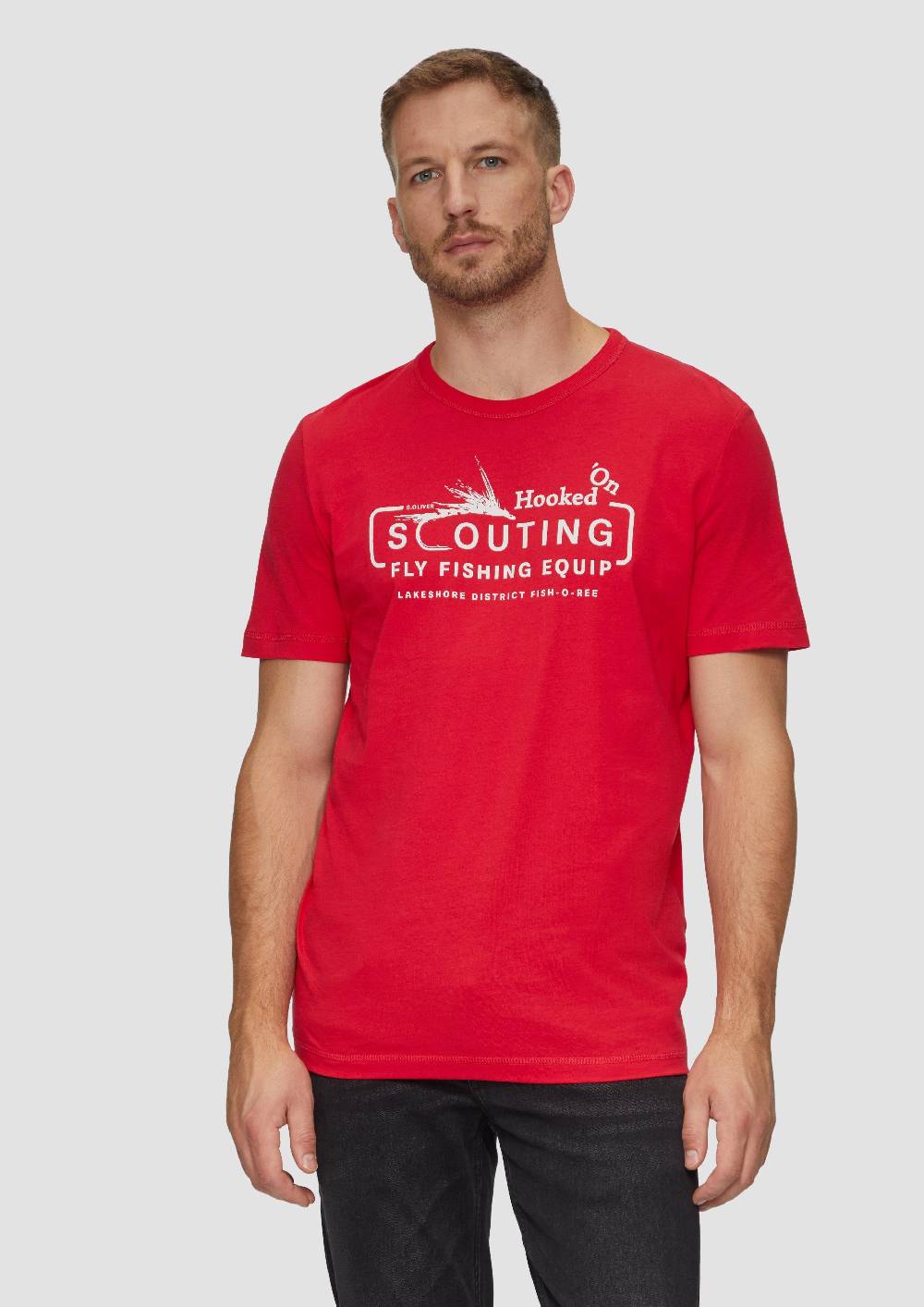 S.Oliver Baumwollshirt Mit Frontprint