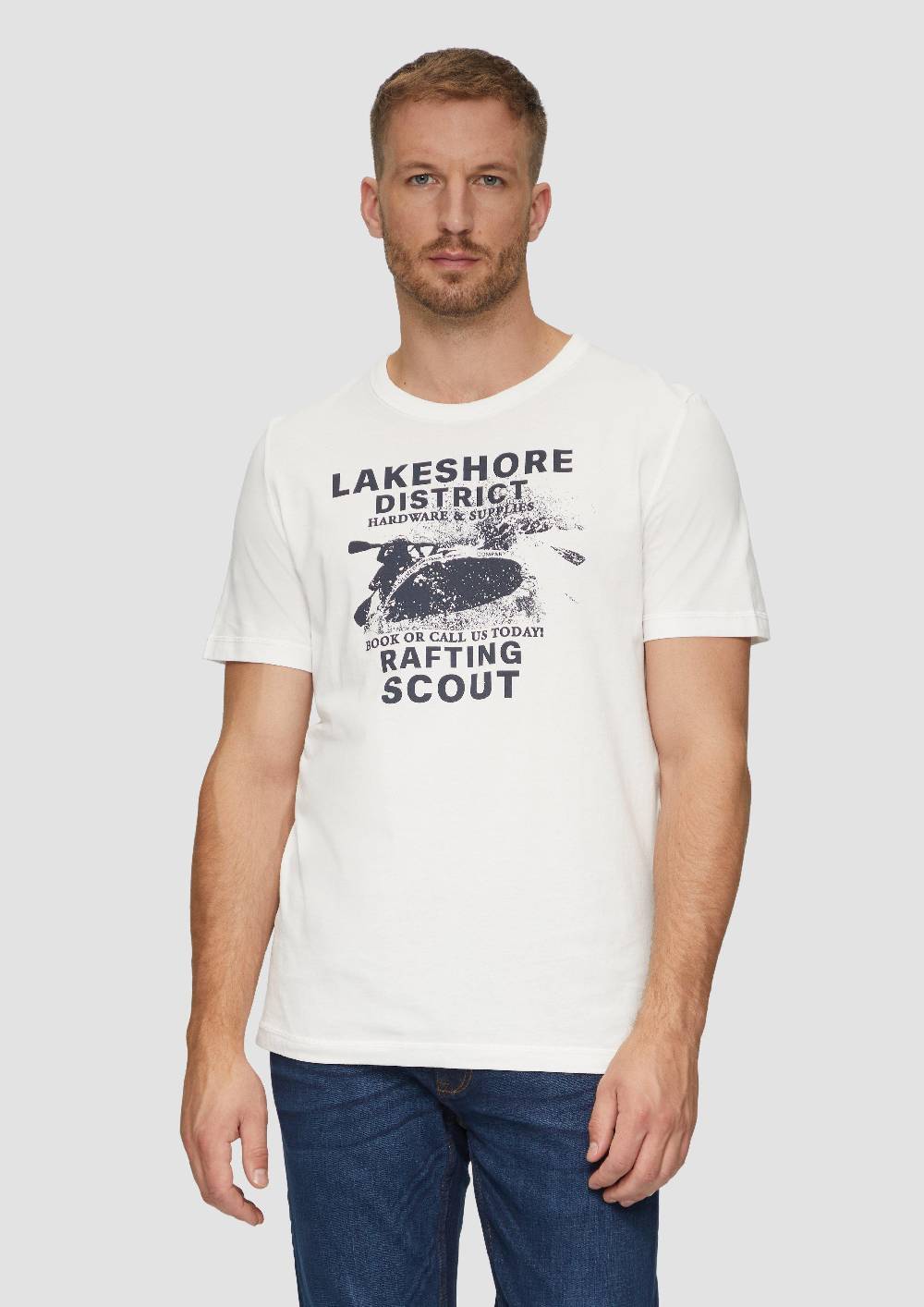 S.Oliver Baumwollshirt Mit Frontprint