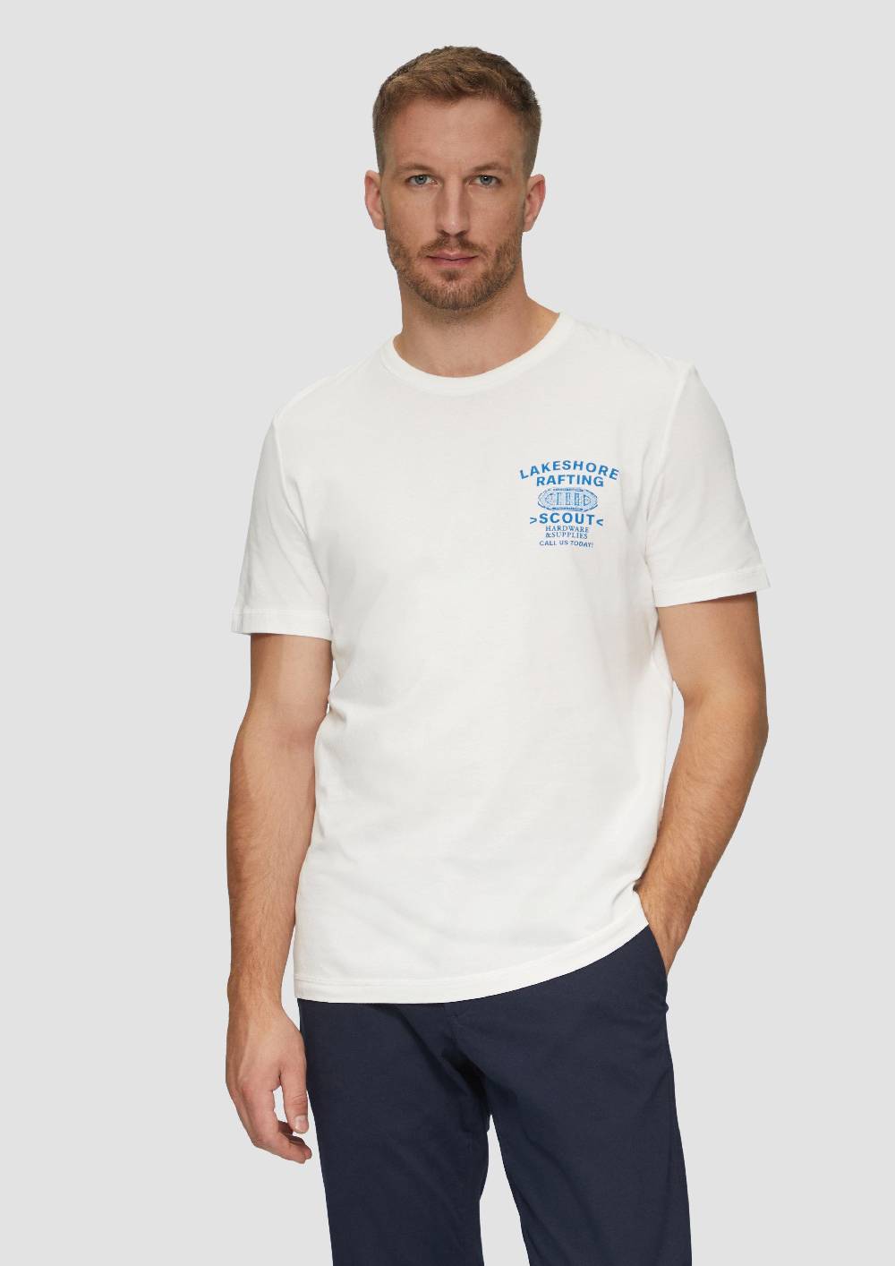 S.Oliver Baumwollshirt Mit Frontprint