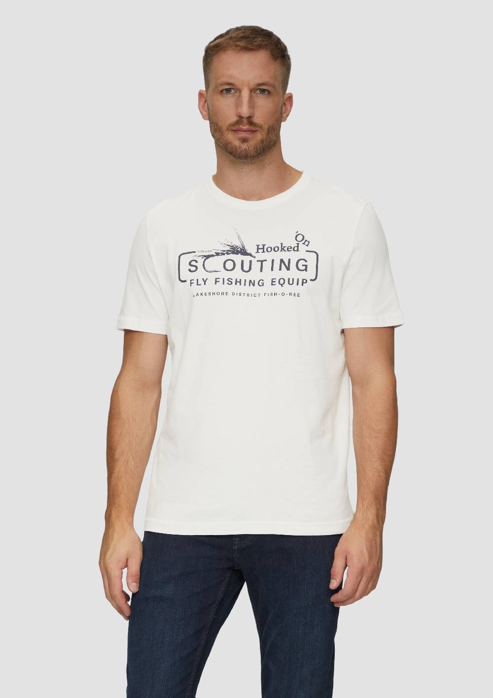 S.Oliver Baumwollshirt Mit Frontprint