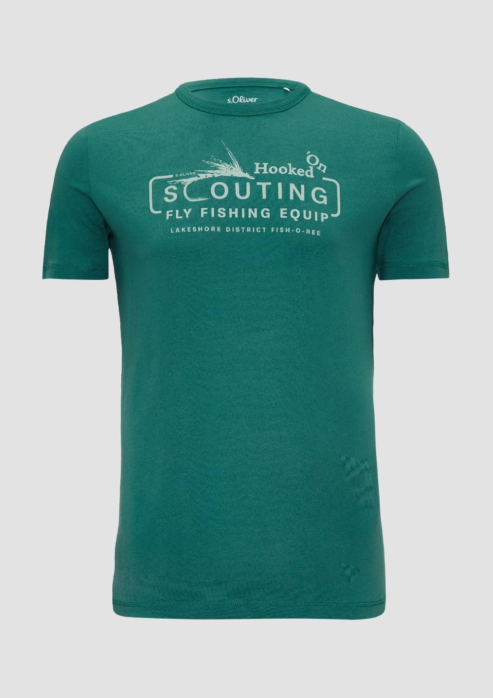 S.Oliver Baumwollshirt Mit Frontprint