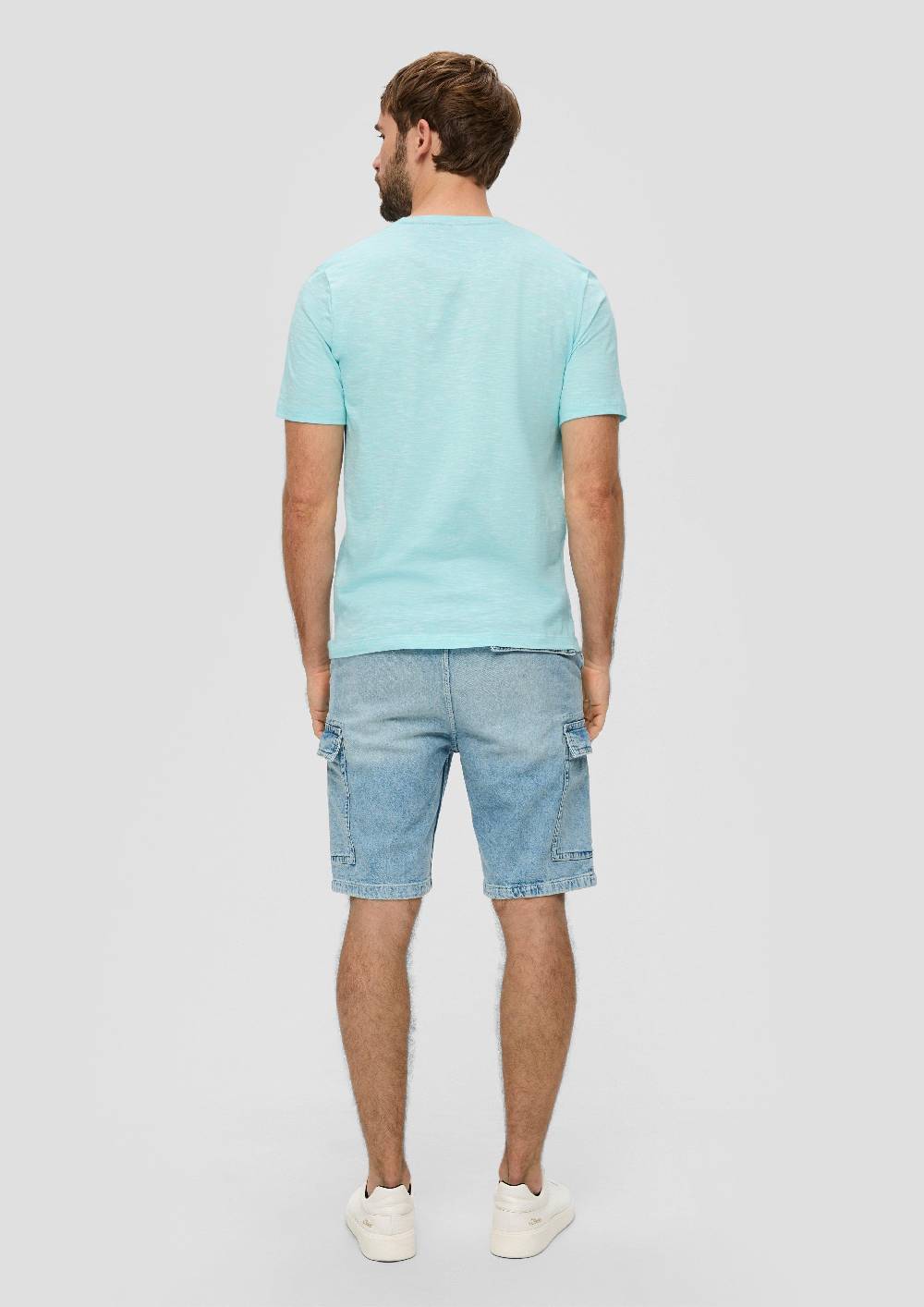 S.Oliver Baumwollshirt Mit Henleyausschnitt
