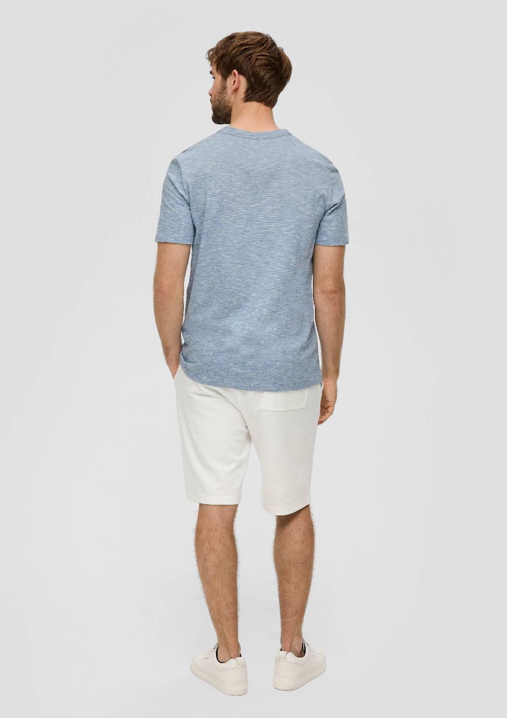 S.Oliver Baumwollshirt Mit Henleyausschnitt