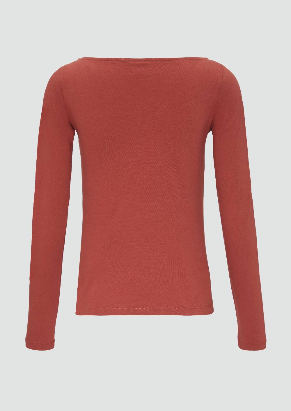 S.Oliver Baumwollshirt Mit U-Boot-Ausschnitt