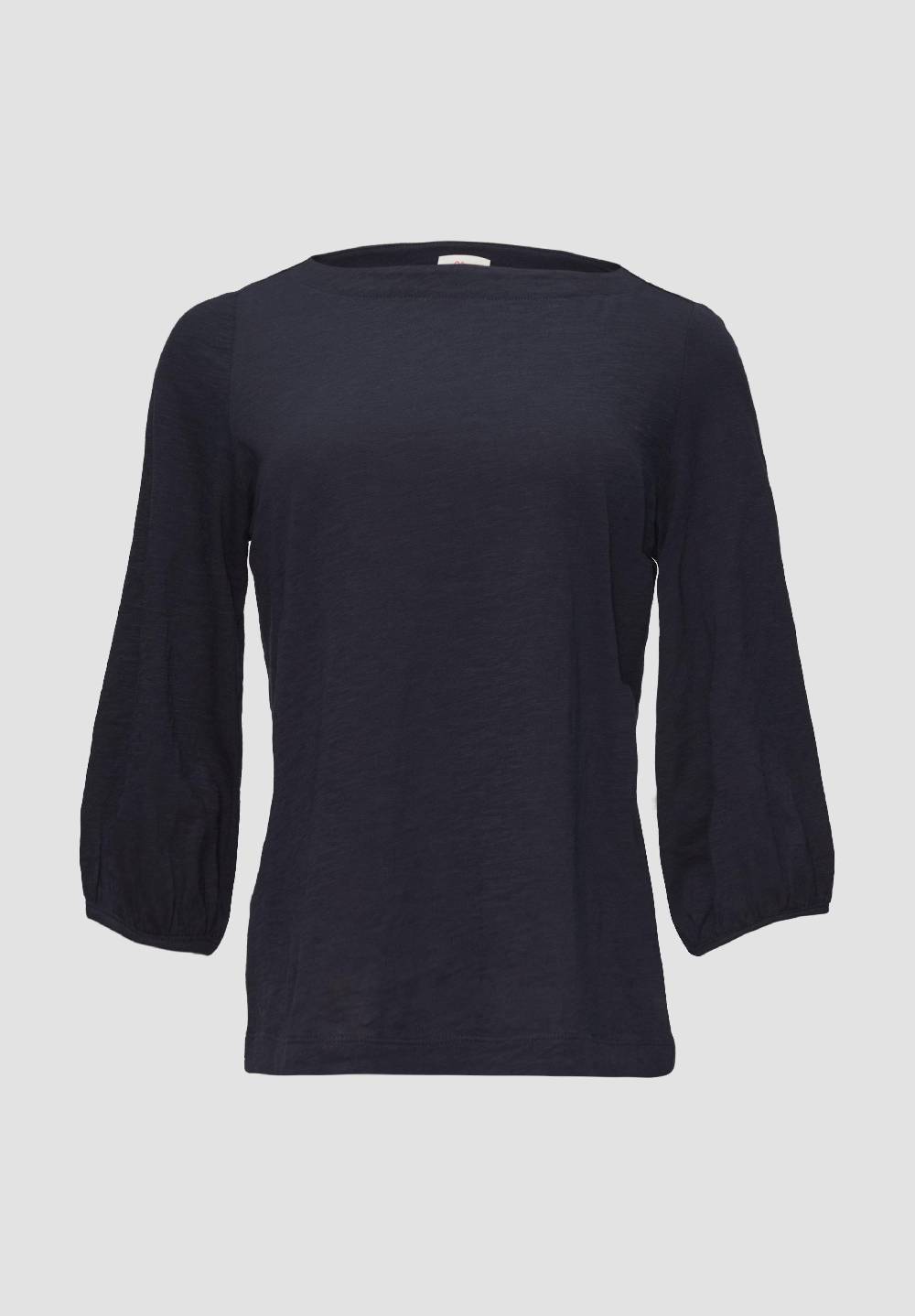 S.Oliver Baumwollshirt Mit U-Boot-Ausschnitt