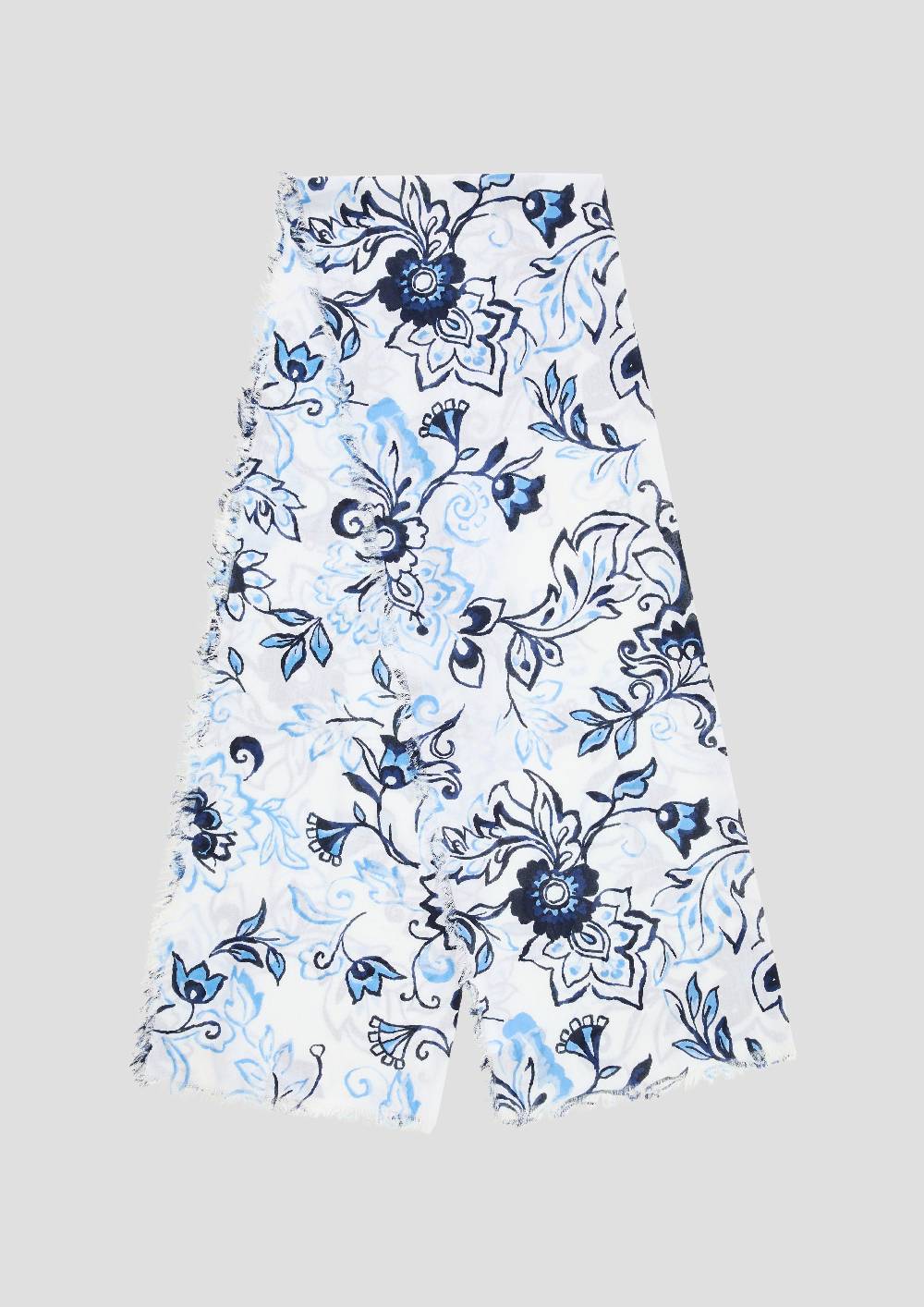 S.Oliver Baumwolltuch Mit Floralem Muster