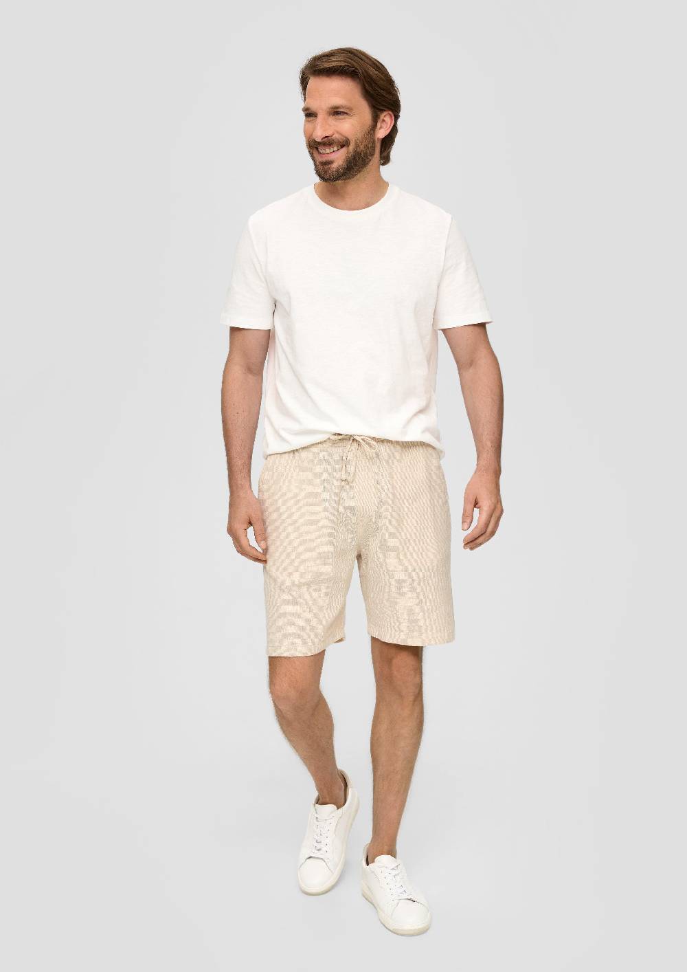 S.Oliver Bermuda Aus Leinenmix Mit Tunnelzug