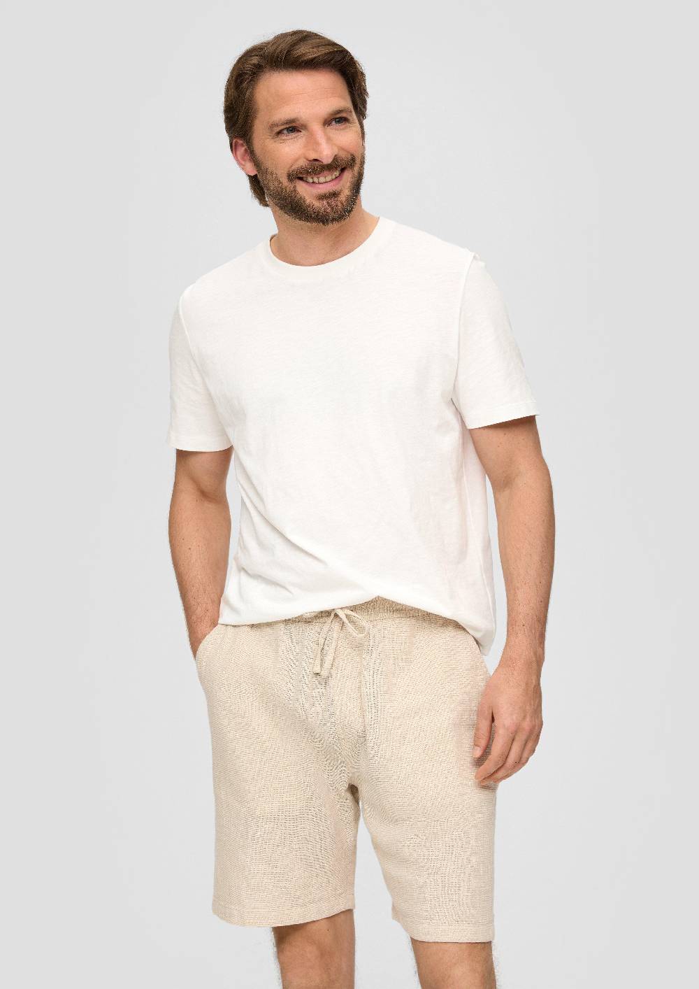 S.Oliver Bermuda Aus Leinenmix Mit Tunnelzug