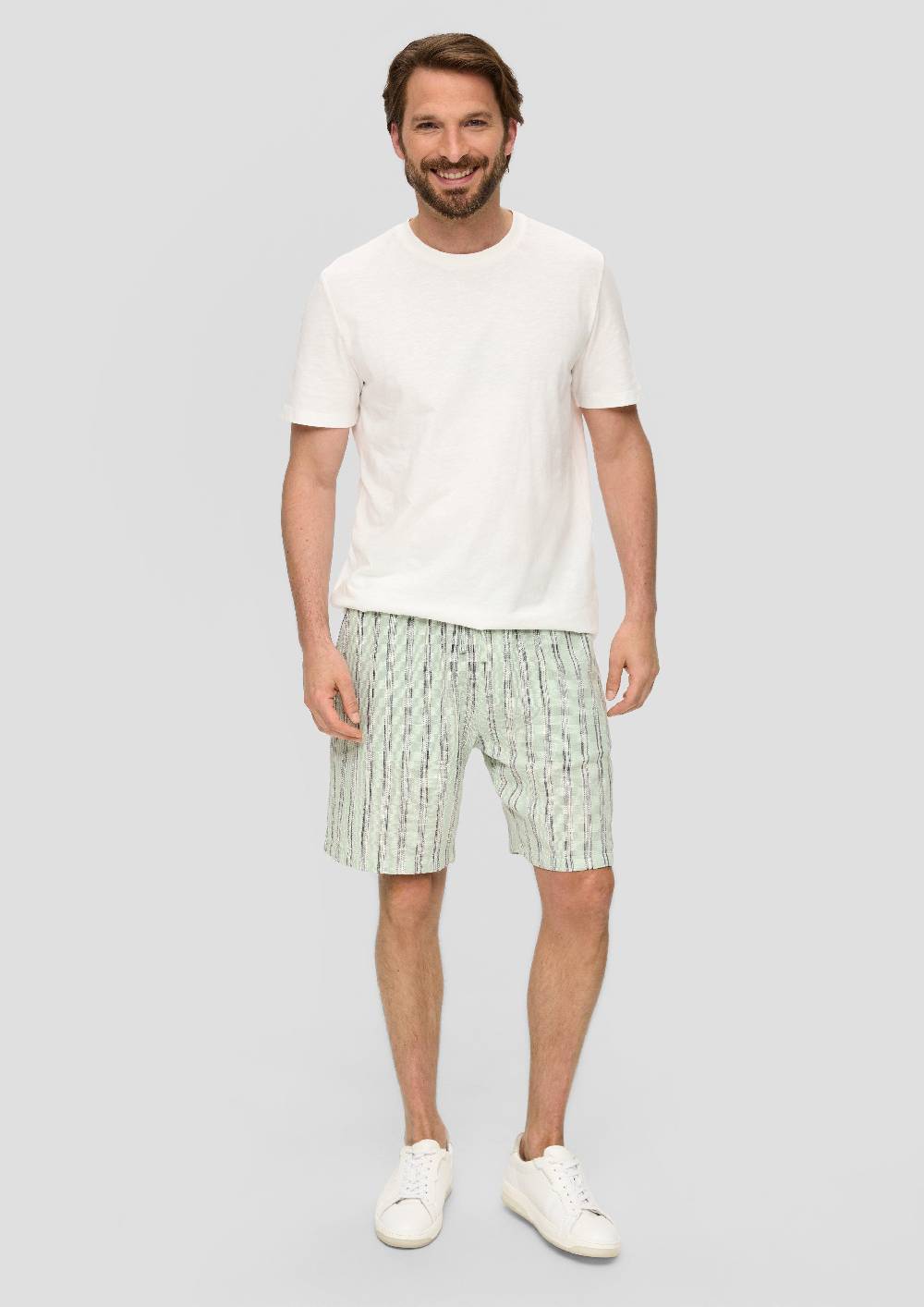 S.Oliver Bermuda Aus Leinenmix Mit Tunnelzug