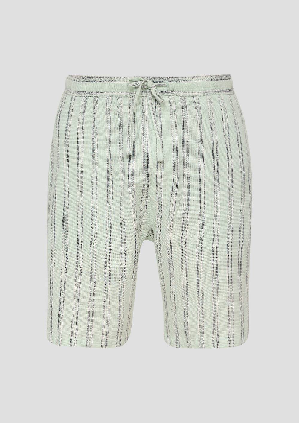 S.Oliver Bermuda Aus Leinenmix Mit Tunnelzug