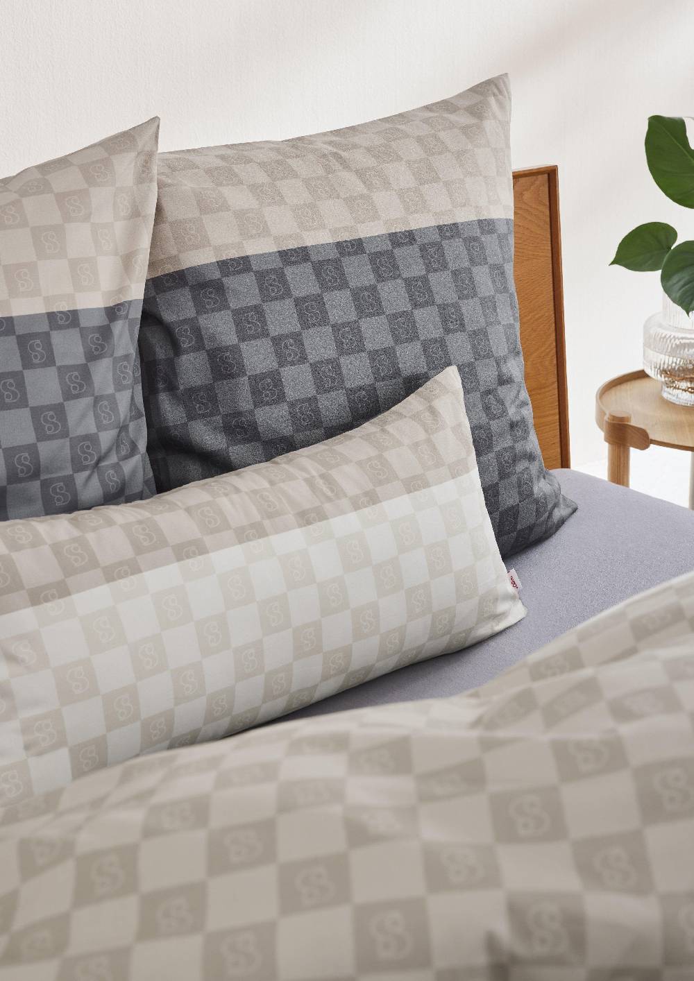 S.Oliver Bettwäsche Mit Colour Blocking Und Karos