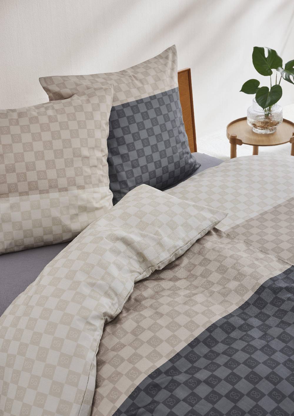 S.Oliver Bettwäsche Mit Colour Blocking Und Karos