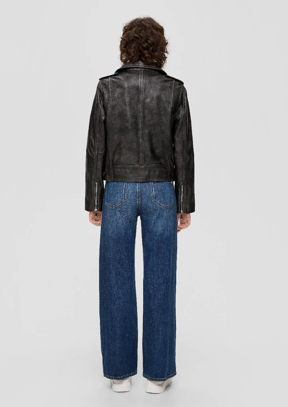 S.Oliver Bikerjacke Aus Echtleder