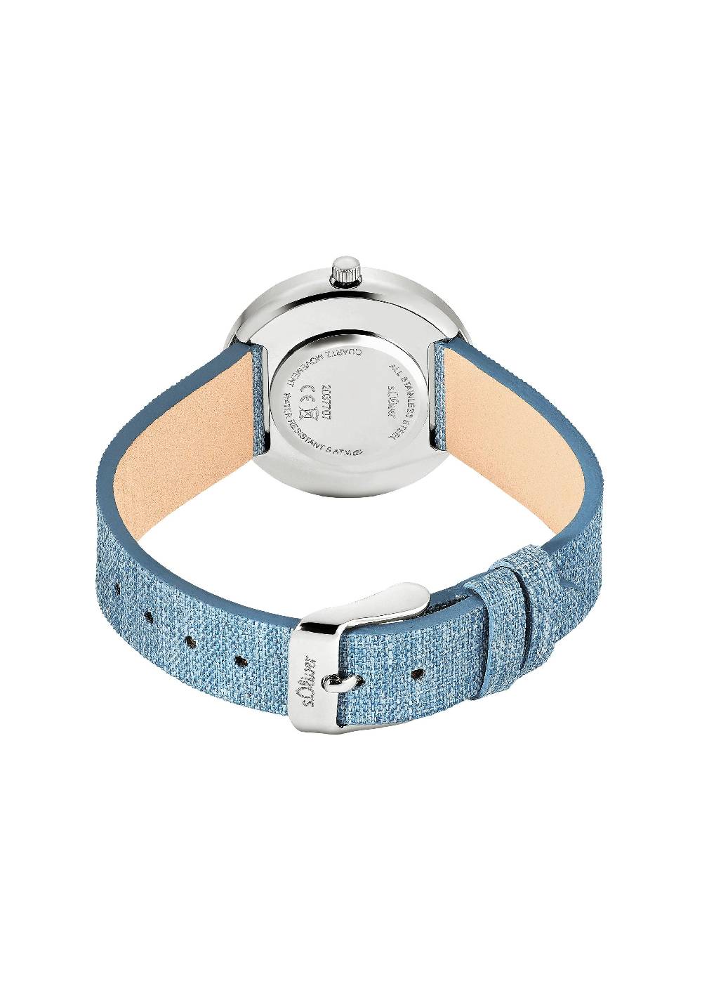 S.Oliver Blaue Armbanduhr Mit Textilband