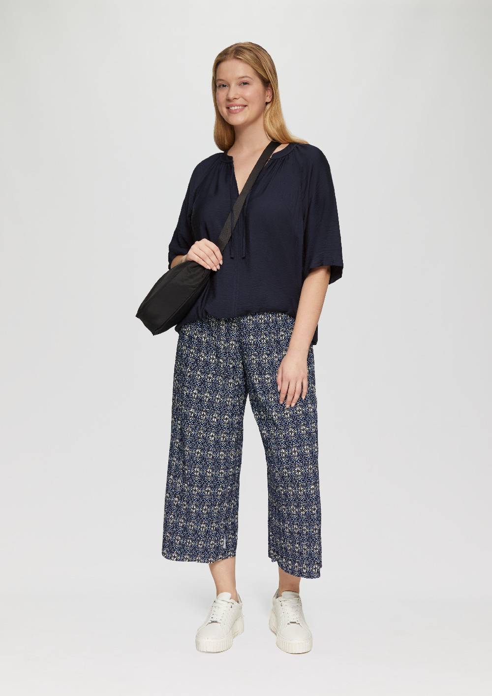 S.Oliver Bluse Aus Strukturierter Viskose