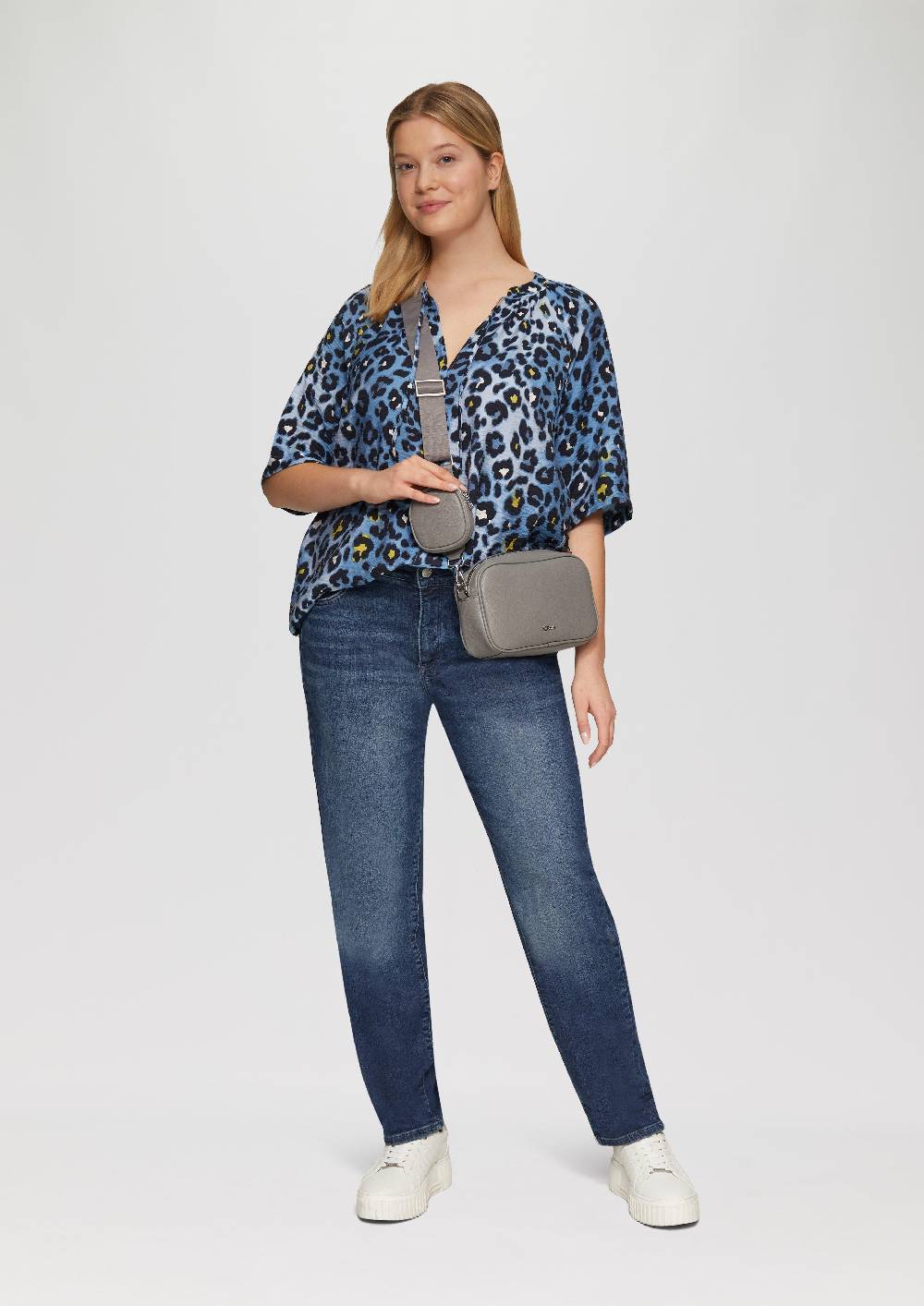 S.Oliver Bluse Aus Strukturierter Viskose