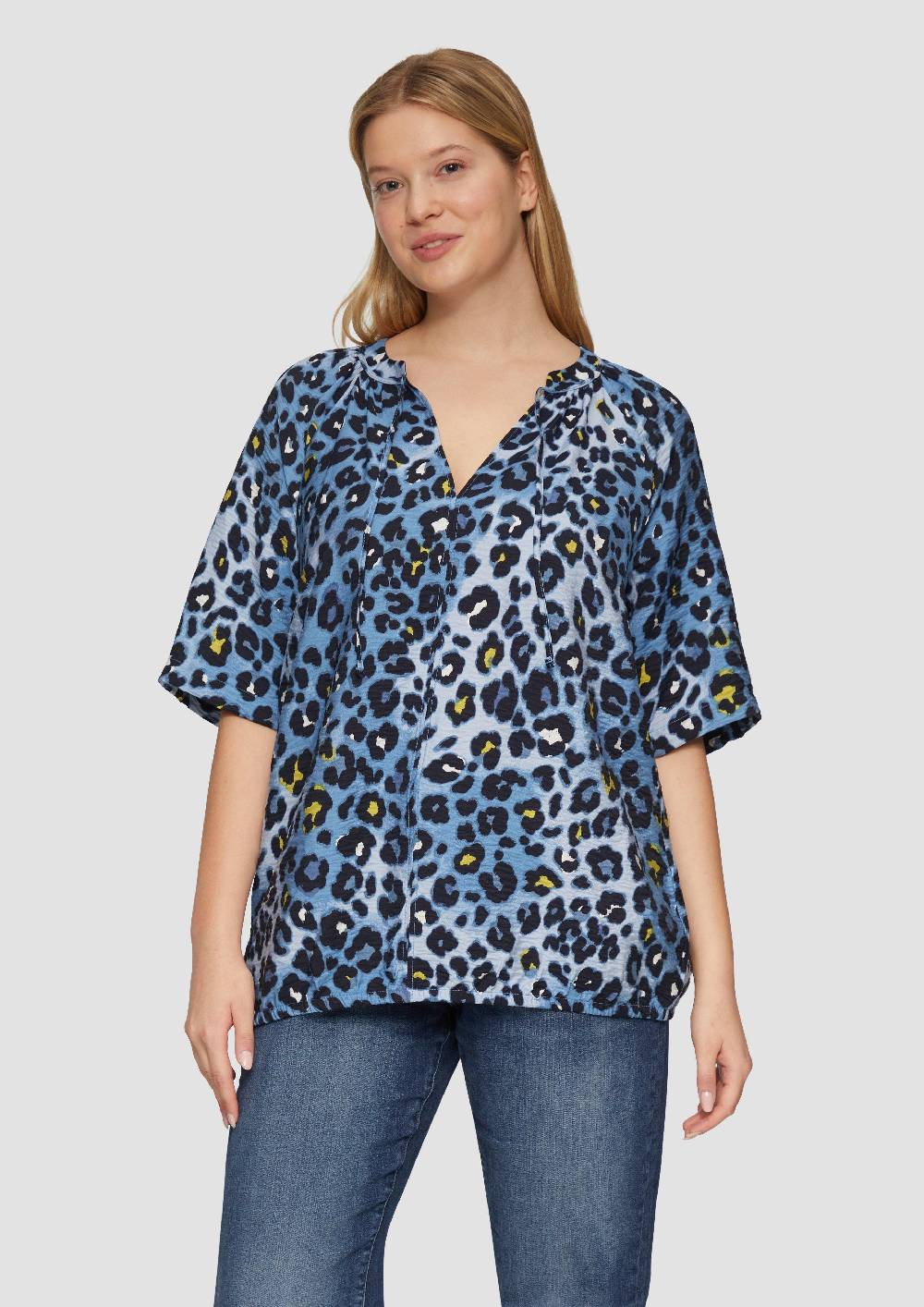 S.Oliver Bluse Aus Strukturierter Viskose