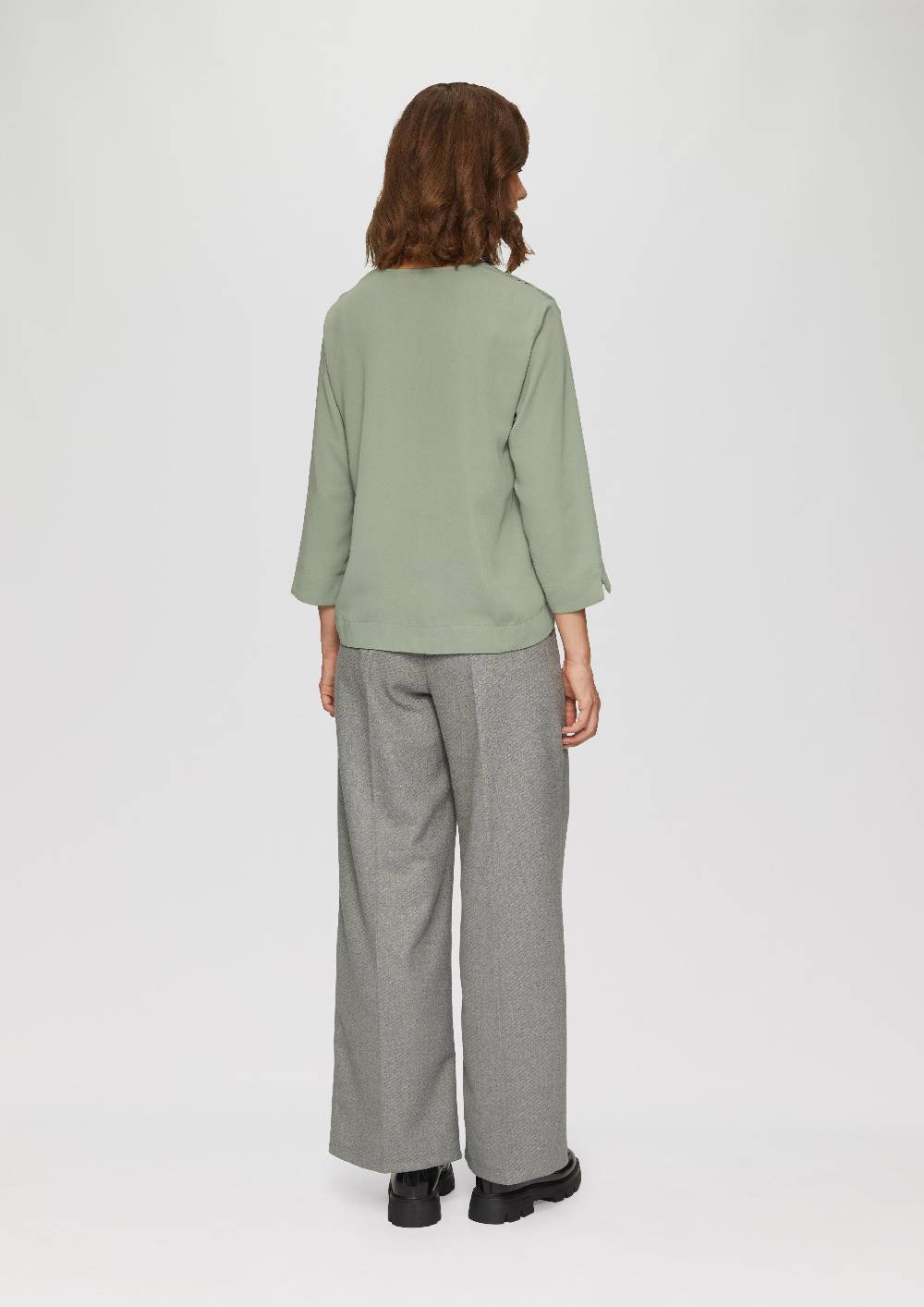 S.Oliver Bluse Mit Smok-Detail