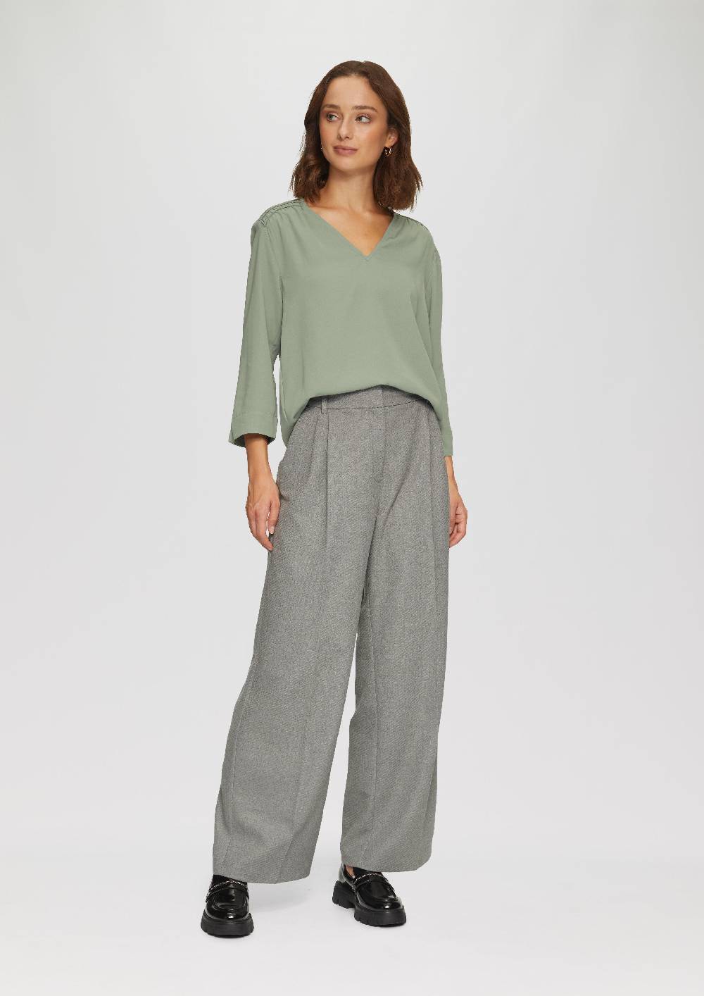 S.Oliver Bluse Mit Smok-Detail