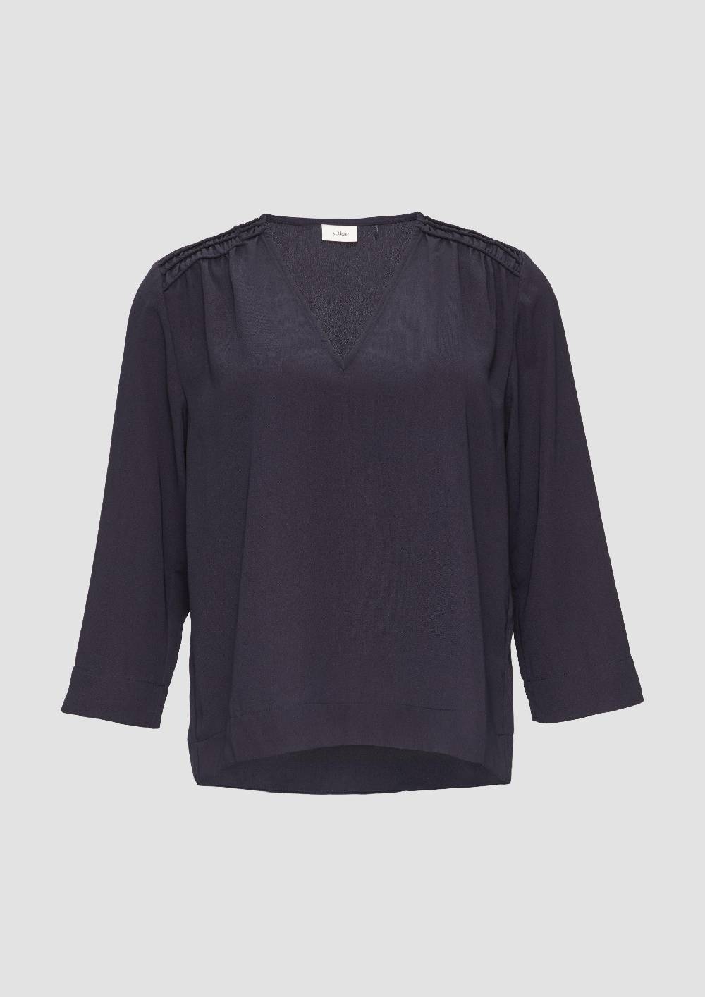 S.Oliver Bluse Mit Smok-Detail