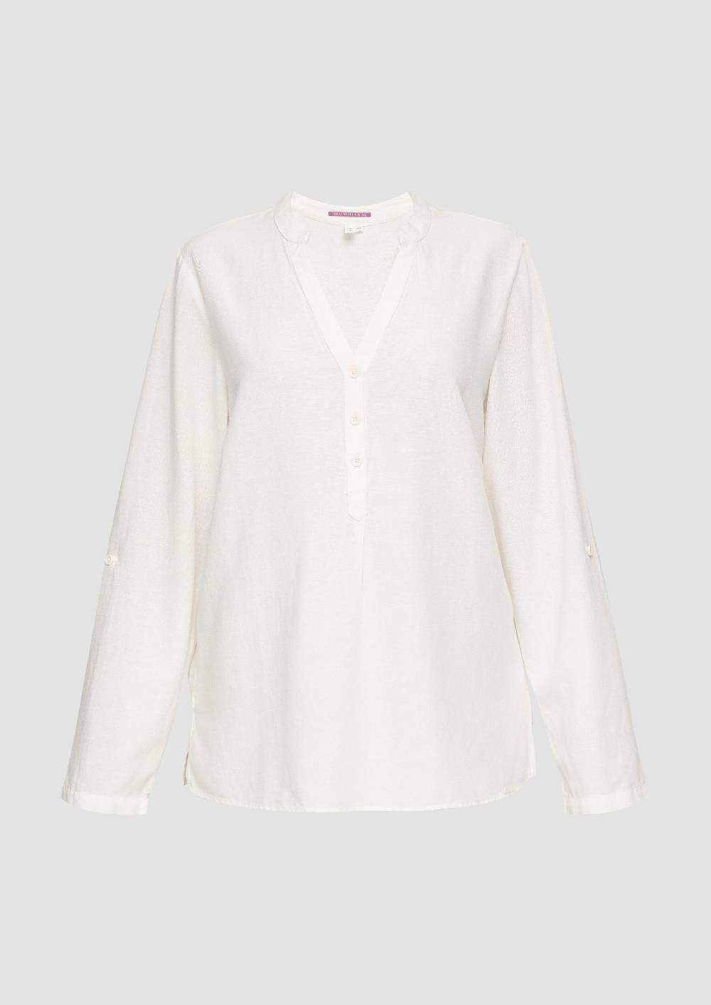 S.Oliver Bluse Mit Stehkragen Und Knopfleiste