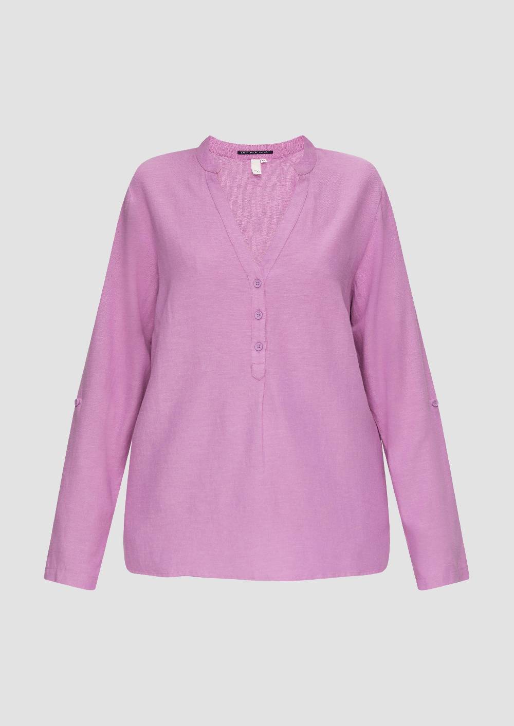 S.Oliver Bluse Mit Stehkragen Und Knopfleiste