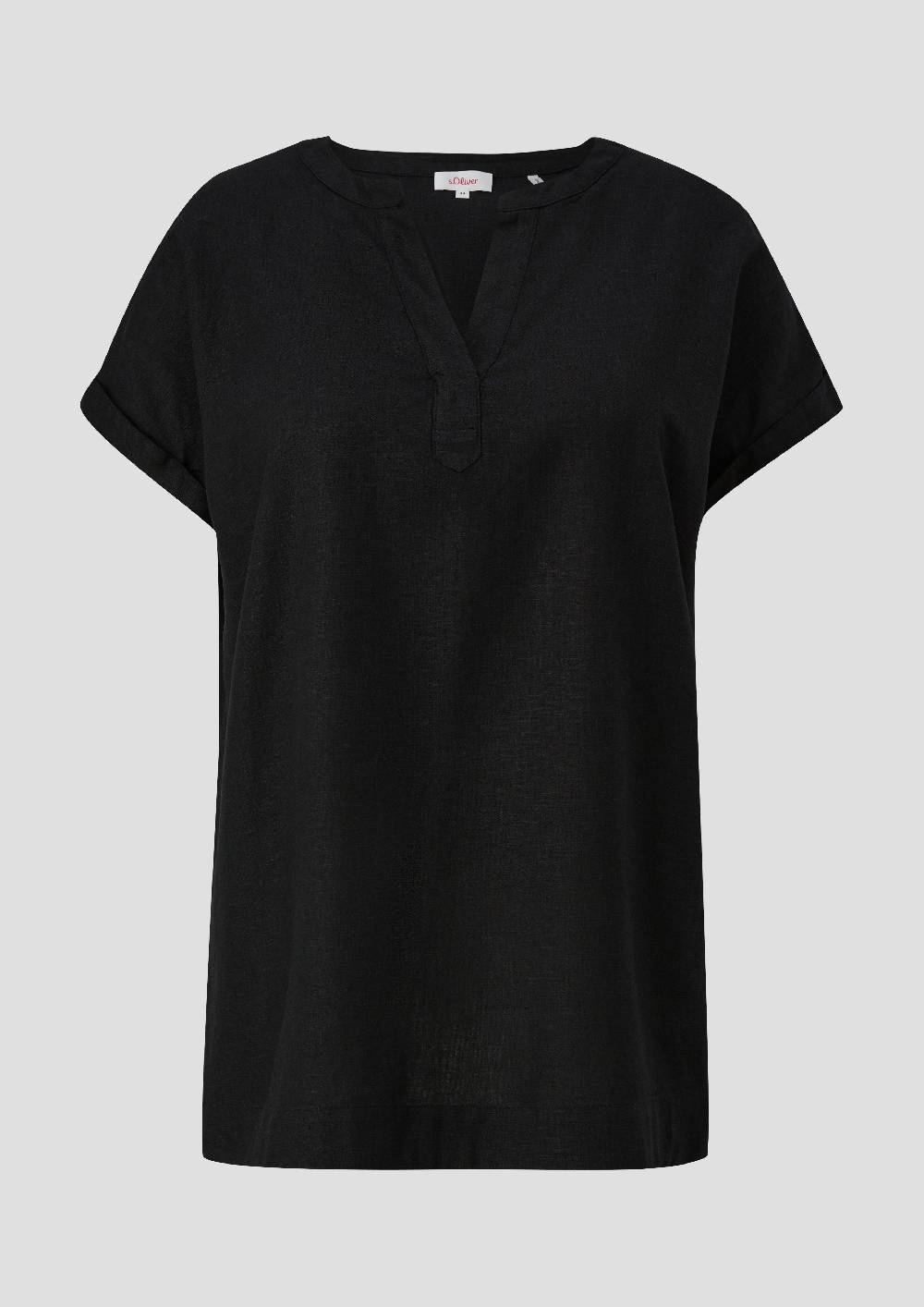 S.Oliver Blusenshirt Aus Leinenmix