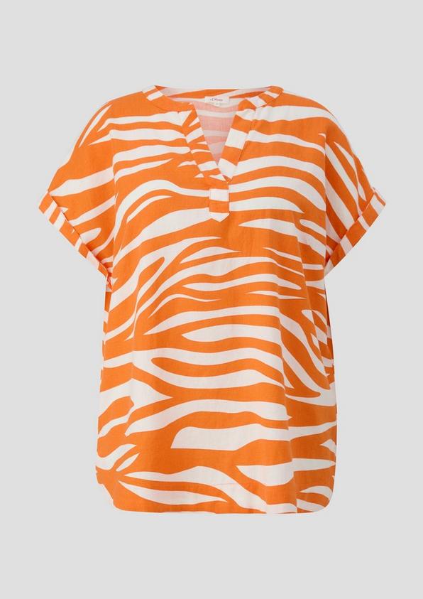 s.Oliver Blusenshirt aus Leinenmix
