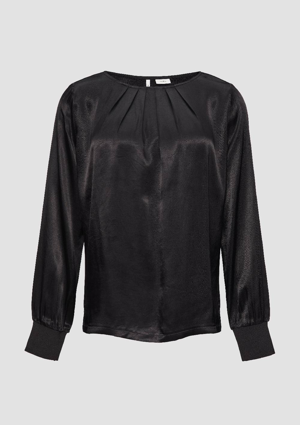 S.Oliver Blusenshirt Im Fabricmix Mit Raff-Details