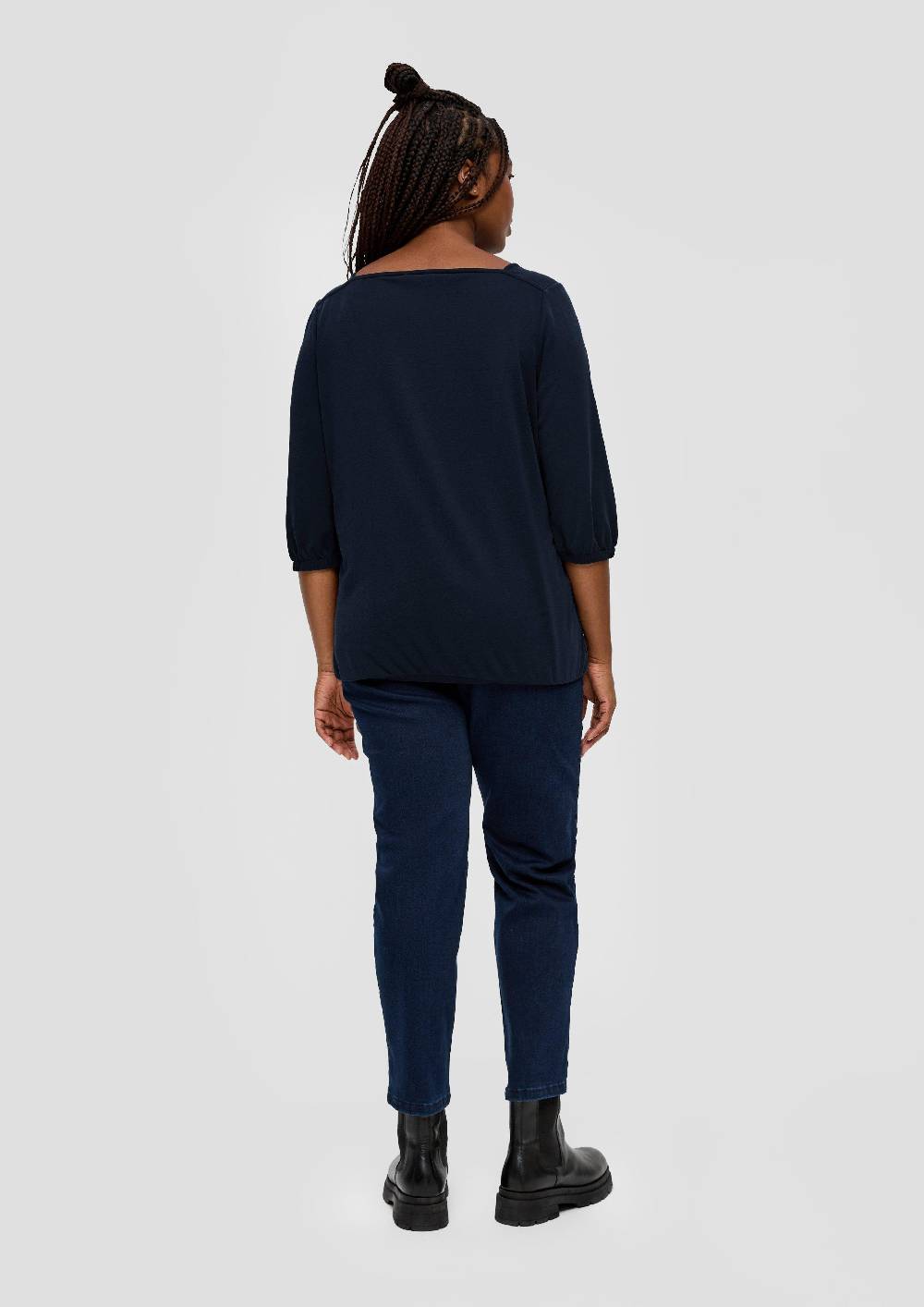 S.Oliver Blusenshirt Mit Piquéstruktur