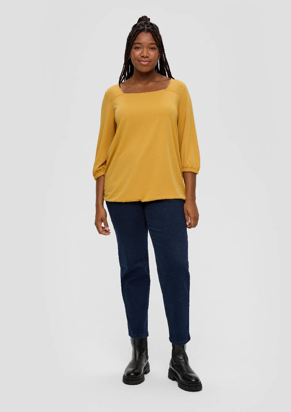 S.Oliver Blusenshirt Mit Piquéstruktur