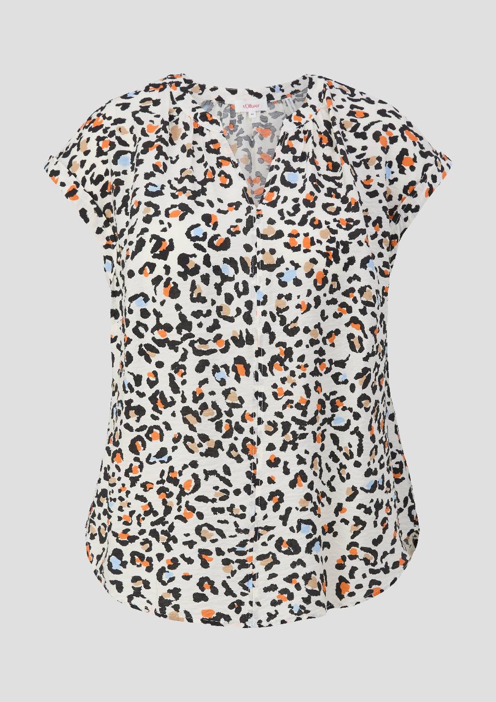 S.Oliver Blusenshirt Mit Tunika-Ausschnitt