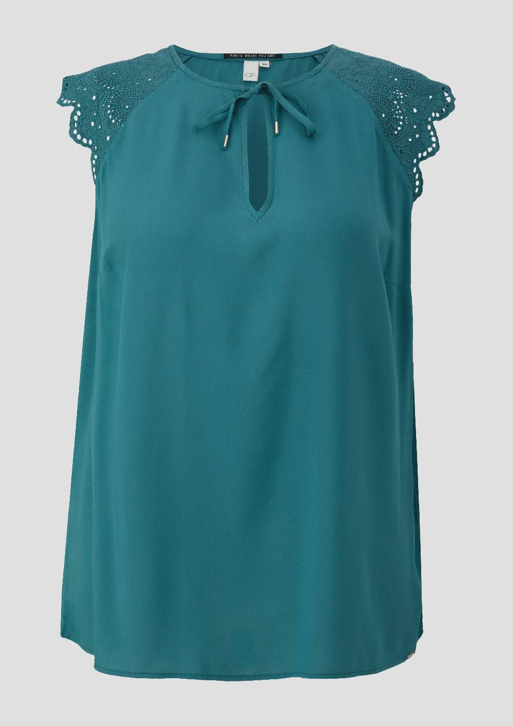 S.Oliver Blusentop Aus Viskose Mit Lochspitze