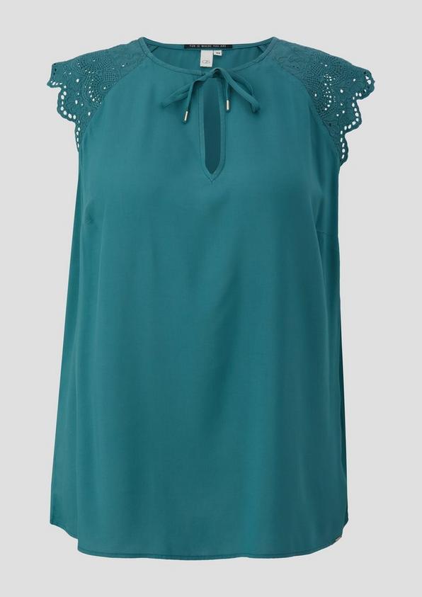 s.Oliver Blusentop aus Viskose mit Lochspitze