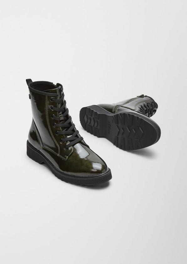 s.Oliver Boots in Lackleder-Optik
