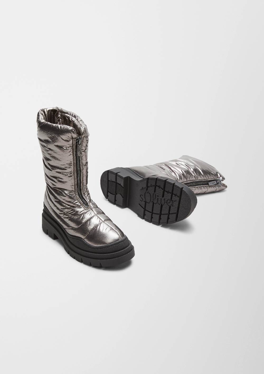 S.Oliver Boots In Metallic-Optik