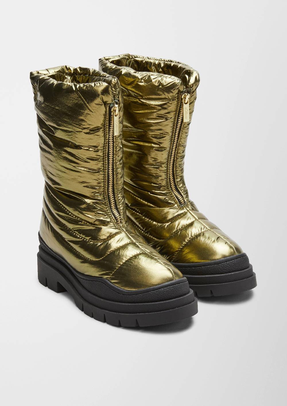 S.Oliver Boots In Metallic-Optik