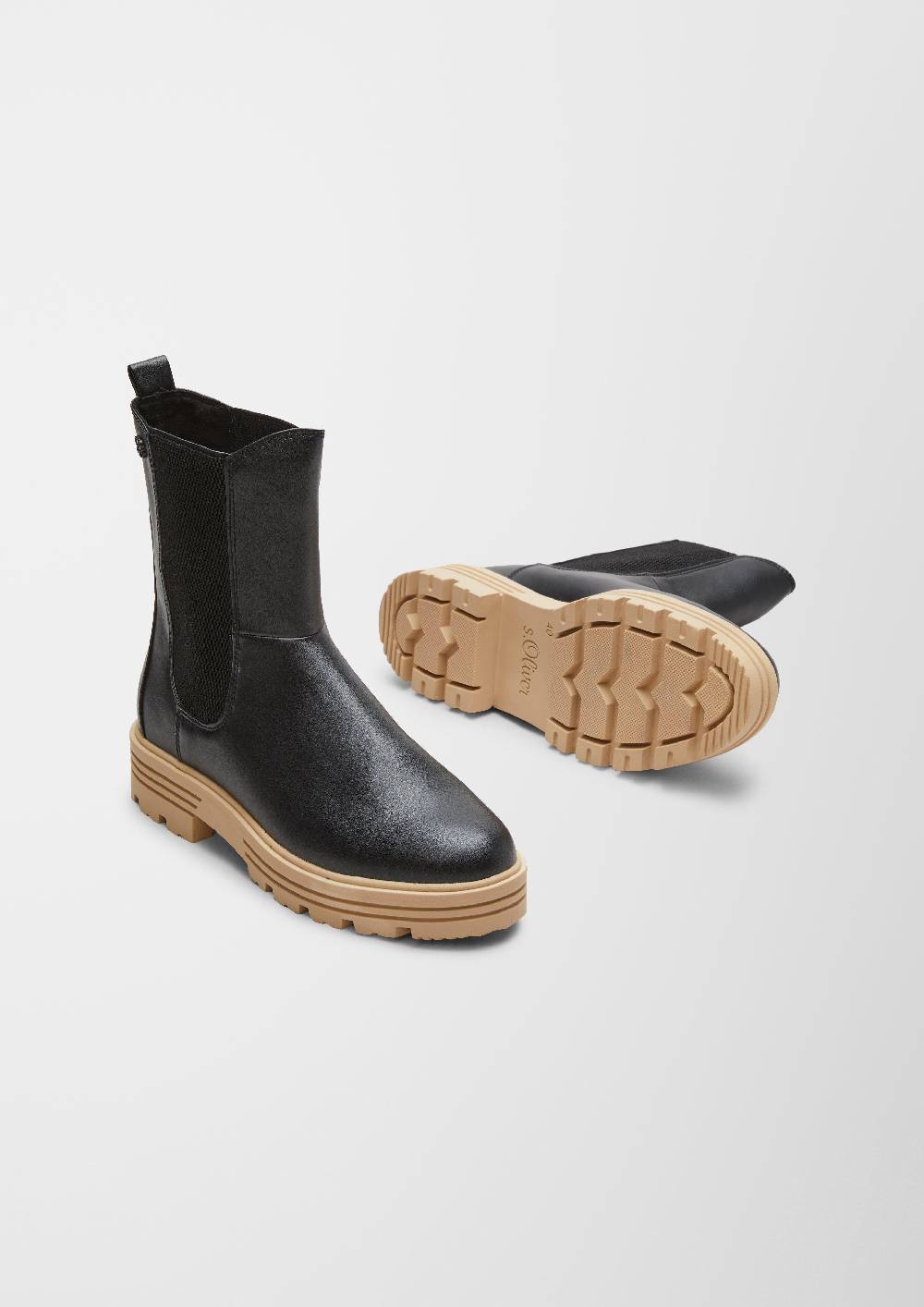 S.Oliver Boots Mit Elastikeinsätzen