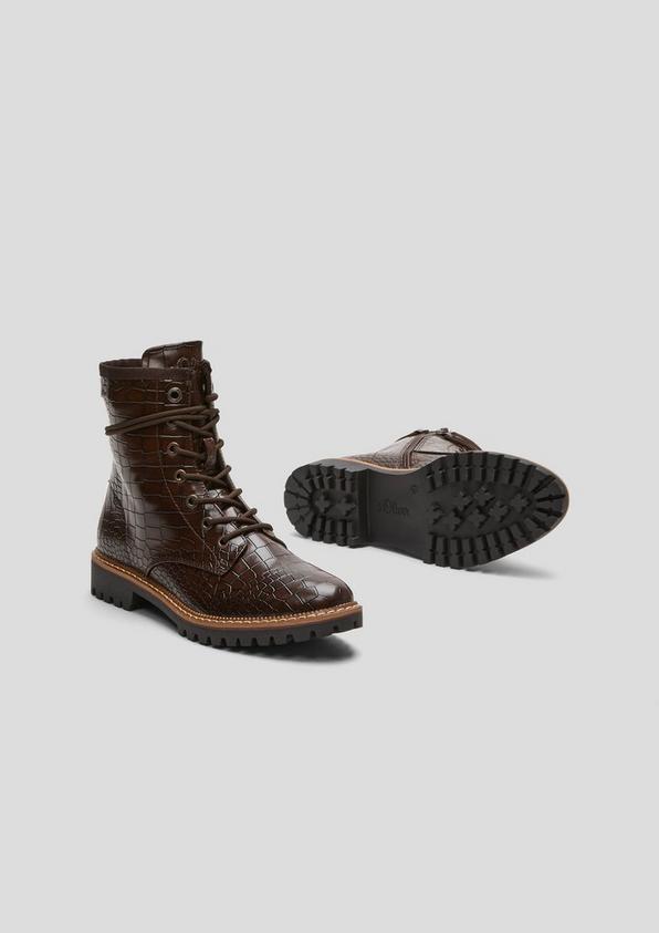 s.Oliver Boots mit Goldmetallic-Details