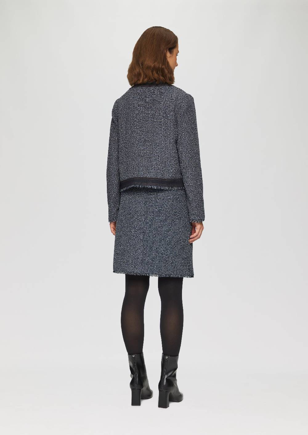 S.Oliver Boucléjacke In Denim-Optik