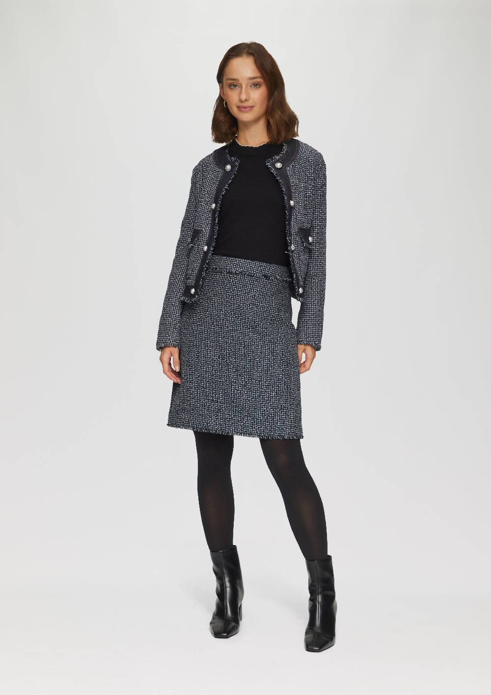 S.Oliver Bouclérock In Denim-Optik