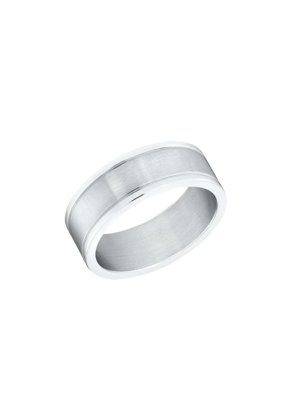 S.Oliver Breiter Ring Aus Edelstahl