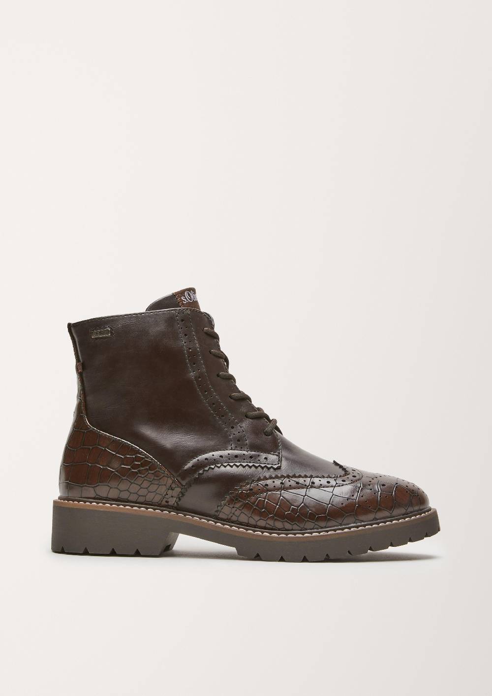 S.Oliver Brouge-Boots In Leder-Optik