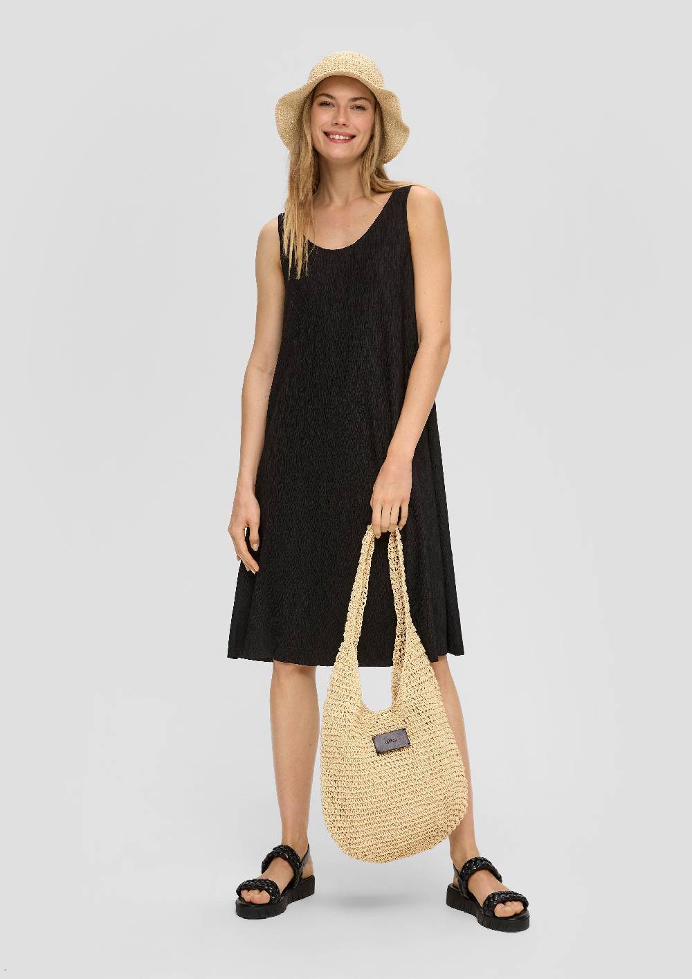 S.Oliver Bucket-Hat In Bast-Optik