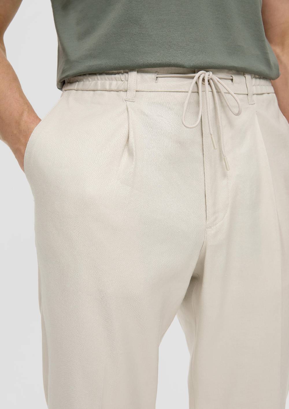 S.Oliver Bundfaltenhose Mit Elastikbund